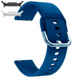 Curea din silicon compatibila cu Samsung Galaxy Watch9 44mm, Cobalt Blue