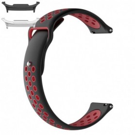 Curea din silicon compatibila cu Samsung Galaxy Watch9 44mm, Black Jam