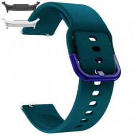 Curea din silicon compatibila cu Samsung Galaxy Watch9 44mm, Viridian Green