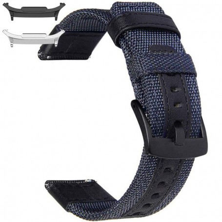 Curea textila, compatibila cu Samsung Galaxy Watch9 44mm, Nashville Blue