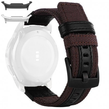 Curea textila, compatibila cu Samsung Galaxy Watch9 44mm, Sangria Purple