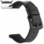 Curea piele, compatibila cu Samsung Galaxy Watch9 44mm, Black Shadow