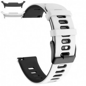 Curea din silicon compatibila cu Samsung Galaxy Watch9 44mm, Ivory White