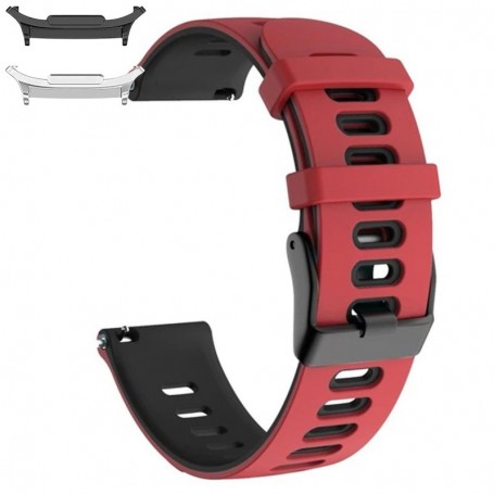 Curea din silicon compatibila cu Samsung Galaxy Watch9 44mm, Salmon Red