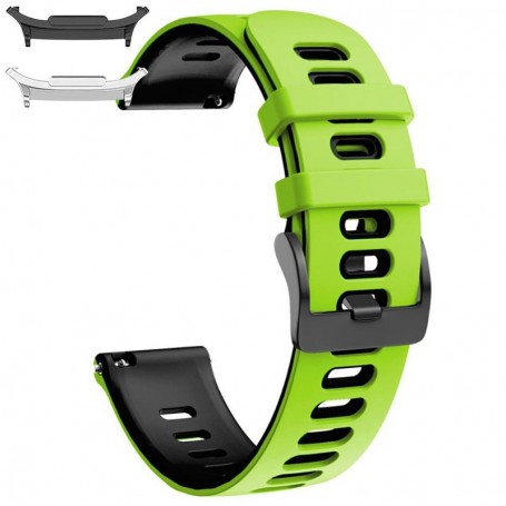 Curea din silicon compatibila cu Samsung Galaxy Watch9 44mm, Emerald Green