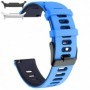 Curea din silicon compatibila cu Samsung Galaxy Watch9 44mm, Cyan Blue