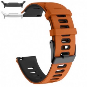 Curea din silicon compatibila cu Samsung Galaxy Watch9 44mm, Tiger Orange