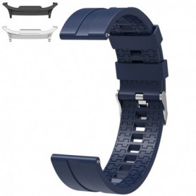 Curea din silicon compatibila cu Samsung Galaxy Watch9 44mm, Prussian Blue