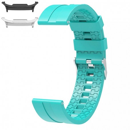 Curea din silicon compatibila cu Samsung Galaxy Watch9 44mm, Fresh Green