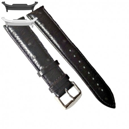 Curea din piele, compatibila cu Samsung Galaxy Watch9 44mm, Grease Spots