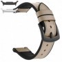 Curea hibrid piele-silicon, compatibila cu Samsung Galaxy Watch9 44mm, Skin Tone