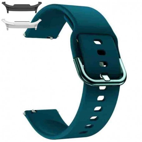 Curea din silicon compatibila cu Samsung Galaxy Watch9 44mm, Coral Green