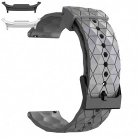 Curea din silicon compatibila cu Samsung Galaxy Watch9 44mm, Pewter Gray