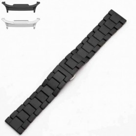 Curea ceramica, compatibila cu Samsung Galaxy Watch9 44mm, Smoke Black
