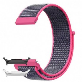 Curea textila compatibila cu Samsung Galaxy Watch8 40mm, Barn Pink