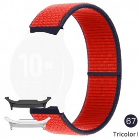 Curea textila compatibila cu Samsung Galaxy Watch8 40mm, Black Cherry