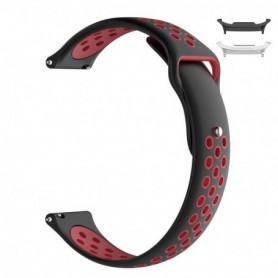 Curea din silicon compatibila cu Samsung Galaxy Watch8 44mm, Black Jam