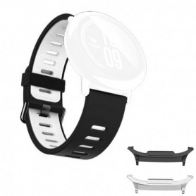 Curea din silicon compatibila cu Samsung Galaxy Watch8 Classic 46mm, Black Frost