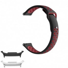 Curea din silicon compatibila cu Samsung Galaxy Watch9 40mm, Black Jam