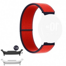 Curea textila compatibila cu Samsung Galaxy Watch9 40mm, Black Cherry