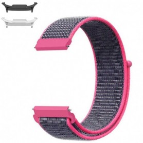 Curea textila compatibila cu Samsung Galaxy Watch9 44mm, Barn Pink
