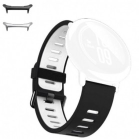 Curea din silicon compatibila cu Samsung Galaxy Watch Ultra, Black Frost