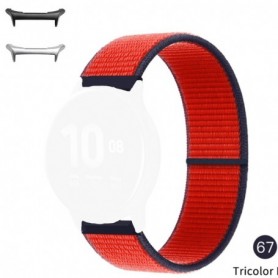 Curea textila compatibila cu Samsung Galaxy Watch Ultra, Black Cherry
