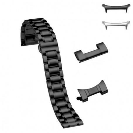 Curea otel compatibila cu Samsung Galaxy Watch Ultra2, VD Very Dream, Telescoape QR, 22mm, Smoky Black