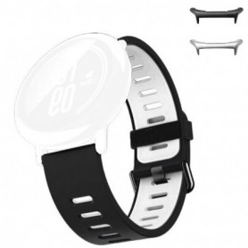 Curea din silicon compatibila cu Samsung Galaxy Watch Ultra2, Telescoape QR, 22mm, Black Frost
