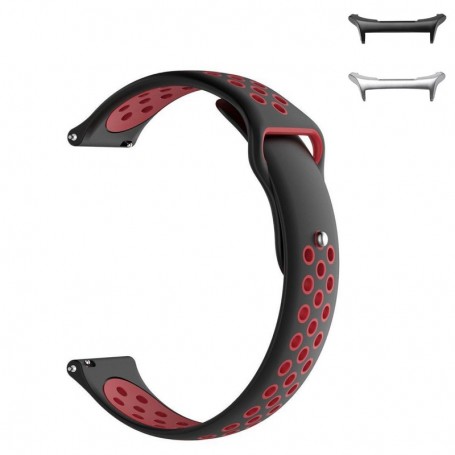 Curea din silicon compatibila cu Samsung Galaxy Watch Ultra2, Telescoape QR, 22mm, Black Jam