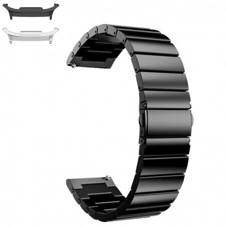 Curea din metal compatibila cu Samsung Galaxy Watch9 44mm/40mm, Samsung Galaxy Watch 8 44mm/40mm, Negru