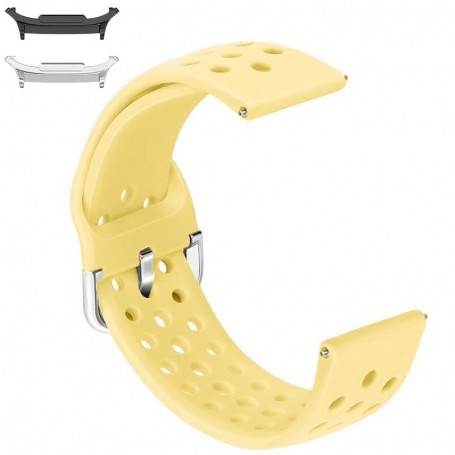 Curea din silicon, compatibila Samsung Galaxy Watch9 44mm/40mm, Samsung Galaxy Watch 8 44mm/40mm, Galben