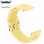Curea din silicon, compatibila Samsung Galaxy Watch9 44mm/40mm, Samsung Galaxy Watch 8 44mm/40mm, Galben