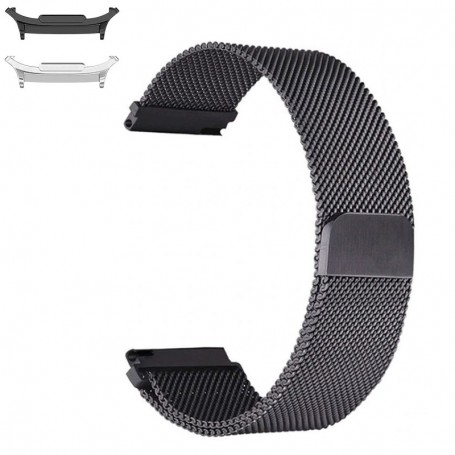 Curea metalica compatibila Samsung Galaxy Watch9 44mm/40mm, Samsung Galaxy Watch 8 44mm/40mm, Negru