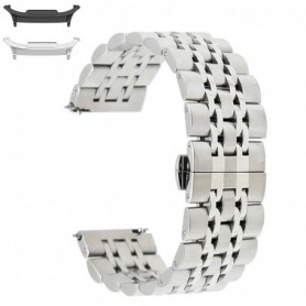 Curea metalica, compatibila Samsung Galaxy Watch9 44mm/40mm, Samsung Galaxy Watch 8 44mm/40mm, Silver