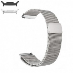 Curea Milanese Slim Fit compatibila Samsung Galaxy Watch9 44mm/40mm, Samsung Galaxy Watch 8 44mm/40mm, Argintiu