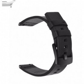 Curea piele compatibila Samsung Galaxy Watch9 44mm/40mm, Samsung Galaxy Watch 8 44mm/40mm, Negru