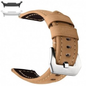 Curea piele naturala compatibila Samsung Galaxy Watch9 44mm/40mm, Samsung Galaxy Watch 8 44mm/40mm, Kaki