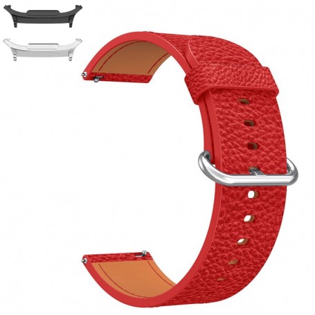 Curea piele, compatibila Samsung Galaxy Watch9 44mm/40mm, Samsung Galaxy Watch 8 44mm/40mm, Size S, Rosu