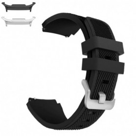 Curea silicon, compatibila Samsung Galaxy Watch9 44mm/40mm, Samsung Galaxy Watch 8 44mm/40mm, Negru