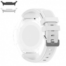 Curea silicon, compatibila Samsung Galaxy Watch9 44mm/40mm, Samsung Galaxy Watch 8 44mm/40mm, White
