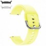 Curea din silicon compatibila cu Samsung Galaxy Watch9 44mm/40mm, Samsung Galaxy Watch 8 44mm/40mm, Lemon Yellow