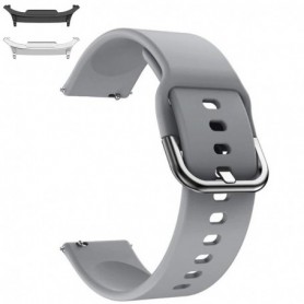 Curea din silicon compatibila cu Samsung Galaxy Watch9 44mm/40mm, Samsung Galaxy Watch 8 44mm/40mm, Shark Gray