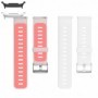 Curea din silicon compatibila cu Samsung Galaxy Watch9 44mm/40mm, Samsung Galaxy Watch 8 44mm/40mm, Coconut White