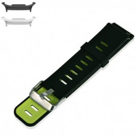 Curea din silicon compatibila cu Samsung Galaxy Watch9 44mm/40mm, Samsung Galaxy Watch 8 44mm/40mm, Black Moss