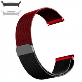 Curea otel, compatibila cu Samsung Galaxy Watch9 44mm/40mm, Samsung Galaxy Watch 8 44mm/40mm, Black Wine