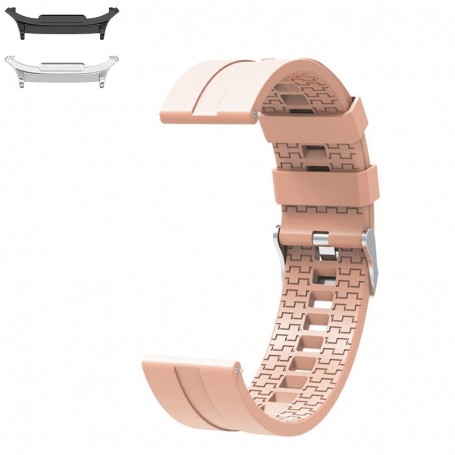 Curea din silicon compatibila cu Samsung Galaxy Watch9 44mm/40mm, Samsung Galaxy Watch 8 44mm/40mm, Levender Pink