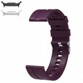 Curea din silicon compatibila cu Samsung Galaxy Watch9 44mm/40mm, Samsung Galaxy Watch 8 44mm/40mm, Purpple Plum