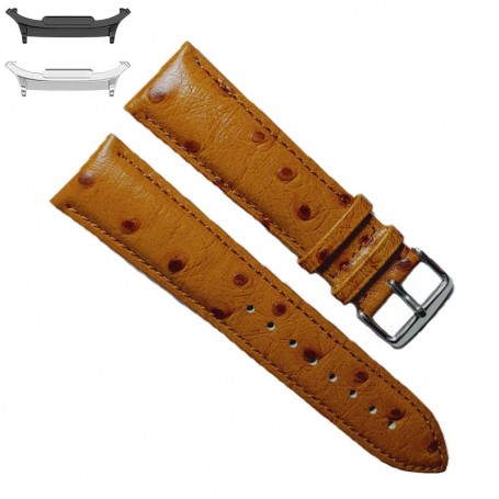 Curea din piele, compatibila cu Samsung Galaxy Watch9 44mm/40mm, Samsung Galaxy Watch 8 44mm/40mm, Mustard Spots