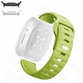 Curea din silicon compatibila cu Samsung Galaxy Watch9 44mm/40mm, Samsung Galaxy Watch 8 44mm/40mm, Slimy Green